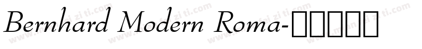 Bernhard Modern Roma字体转换